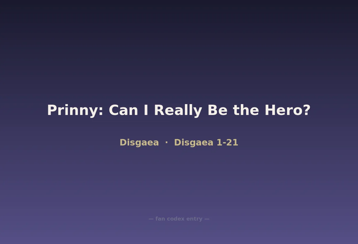 Prinny: Can I Really Be the Hero?